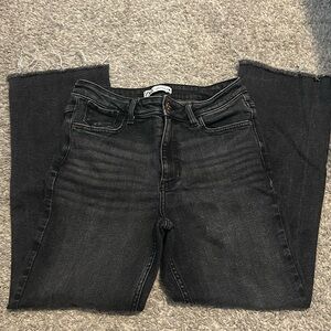 Black Bootcut Jeans 
Stretch 
Brand: Zara 
Size:6
